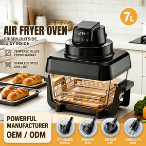Freidora de Aire Digital Inteligente con Pantalla Táctil, de Acero Inoxidable, sin Aceite, con Función de Crujido, 5L/7L - Product Image 3
