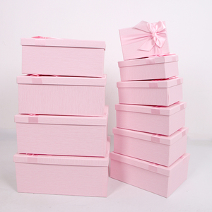 604 Cardboard custom packing paper boxes luxury boxes with ribbon