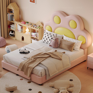 Ensemble de meubles de chambre à coucher en cuir rembourré pour jeunes garçons avec <span class=keywords><strong>armoire</strong></span> pour salle à manger/salle de sport - Product Image 3