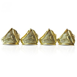 Lot de 4 bagues de championnat des Maple Leafs de <span class=keywords><strong>Toronto</strong></span> 1962 1963 1964 1967, bague de fan de hockey de la LNH, sertie de zircons, vente en gros - Product Image 2