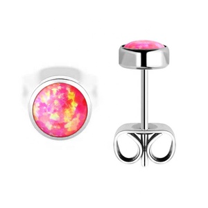 G23 तिवारी ओपल कान की बाली स्टड - Product Image 3