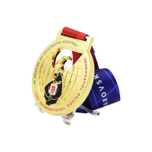 Médaille de sport en métal 3D personnalisée avec rubans Médaille de <span class=keywords><strong>patinage</strong></span> de course de natation personnalisée pour les activités de marathon scolaire - Product Image 4