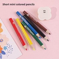 Set Pensil Warna Jumbo Logo Kustom Inti Berwarna Grosir Massal Produsen OEM ODM Perlengkapan Seni Sekolah Anak