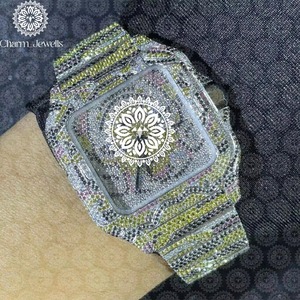 Montre-bracelet diamantée au design unique avec un savoir-faire supérieur pour des cadeaux de luxe et d'affaires, disponible à un prix raisonnable - Product Image 4