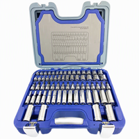 Outils - Jeu de douilles métriques 77 pièces - 3/8'' - Acier au chrome-vanadium - Garantie de 3 ans - Ensemble d'outils de réparation automobile