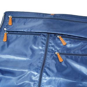 Free Sample Custom Logo Canvas Garment Bag Colorful Luxury Foldable <b>Clothes</b> <b>Cover</b> Dress Bag Travel Garment Suit Bag - Product Image 2