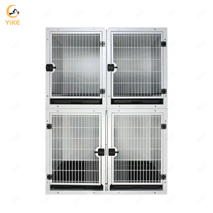 Pet Grooming Shop Puppy Tonen Dierenarts Poeder Coating Rvs Kat Kooien Kratten Opvouwbare Modulaire Hond Kooien - Product Image 4