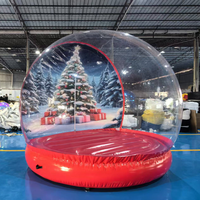 Globe de neige gonflable en PVC pour Noël, taille humaine, pour usage commercial, pour jardin
