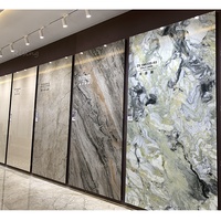 Losas de Porcelana de Gran Formato de 1600x3200x9 mm, Baldosas de Pared de Mármol Pulido y Esmaltado de Lujo, Piedra Sinterizada