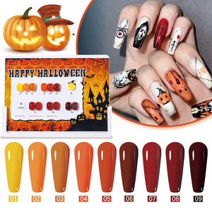 ZRKGEL OEM <span class=keywords><strong>Halloween</strong></span> 15ml 9 flacons Vernis à ongles en gel souple longue durée sans <span class=keywords><strong>Hema</strong></span> Haute pigmentation Échantillon gratuit Ensemble de vernis à ongles en gel UV - Product Image 4