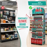 Support d'affichage autoportant en métal perforé pour outils électriques, étagère suspendue pour magasin