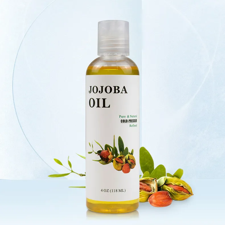 Revent-aceite de jojoba para la pérdida de cabello, aceite de base esencial cosmético puro a granel, Aceite de Masaje orgánico de 118ml