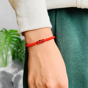Pulsera de pareja de hilo rojo del <span class=keywords><strong>destino</strong></span> para <span class=keywords><strong>Navidad</strong></span>, aniversario de San Valentín, regalos de cumpleaños, joyería a juego, relaciones - Product Image 3