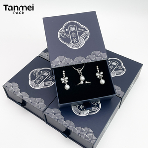 Custom Luxury Personalized Jewelry Packaging <b>Box</b> Sliding Drawer Cardboard Paper <b>Gift</b> <b>Box</b> for <b>Earring</b> Ring Necklace Bracelet - Product Image 2