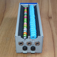 Machine à perler électrique robuste pour perles d'autruche 1,5 mm, simple/double canal, avec séparation automatique des perles et aiguille