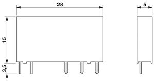 Оригинальное одиночное реле Phoenix Power - REL-MR-24DC/21, производство Phoenix, цена на одиночное реле REL-MR-24DC/21AU - Product Image 5