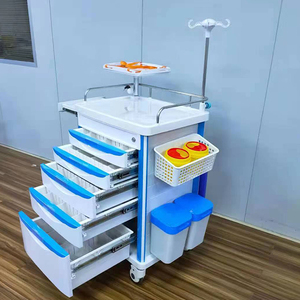 Carrito de Reanimación Móvil Bestran, Carrito de Emergencia ABS para Enfermería, Mobiliario Hospitalario - Product Image 2