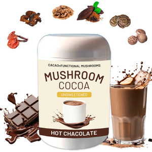 Poudre de chocolat chaud aux champignons, supplément de latte au <span class=keywords><strong>cacao</strong></span> non sucré aux 5 champignons, marque privée - Product Image 1