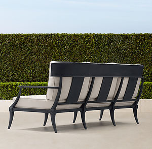 ชุดเฟอร์นิเจอร์อลูมิเนียมหล่อสำหรับลานบ้าน 5 ที่นั่ง โซฟายาวพร้อมโต๊ะกาแฟ อลูมิเนียมฟอร์จสำหรับใช้งานกลางแจ้ง - Product Image 5