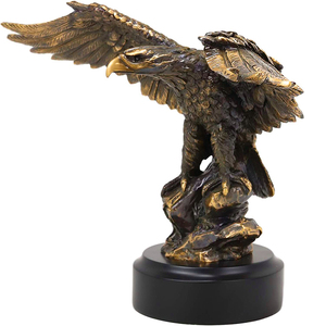 مخصص الذهب النسر النحت الكأس الراتنج مجسم للكرة الأرضية على حامل معدني الحيوان جائزة السباحة الكأس سوبر السلطانية الكأس للهدايا الأعمال التذكارات - Product Image 3