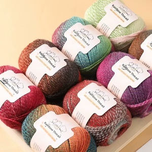 <span class=keywords><strong>AB</strong></span> Regenbogen-Wollgarn - Handstrickgarn für DIY-Projekte wie Schal/Tuch/Mütze/Pullover/Hut - Product Image 1