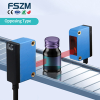Sensor Optik Difus Inframerah Fotoelektrik Titik Persegi Besar dengan Supresi Latar Belakang Jangkauan Sensor yang Luas dan Cahaya Merah