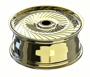 Rines de Aleación Cóncavos Forjados JUWA en Oro, de 16-24 Pulgadas, 5x112, 4x4, Ajuste Universal para Reequipamiento/Actualización - Product Image 3