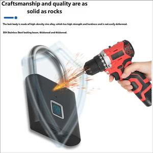 Cadenas intelligent à empreinte digitale avec logo personnalisé, en alliage <span class=keywords><strong>de</strong></span> zinc, rechargeable par USB, pour casiers <span class=keywords><strong>de</strong></span> gym, <span class=keywords><strong>de</strong></span> sport, d'école et <span class=keywords><strong>de</strong></span> personnel - Product Image 6