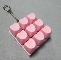 Porte-clés promotionnel, porte-clés pour téléphone, porte-clés LED personnalisé, clé mécanique lumineuse, clé mécanique anti-stress
