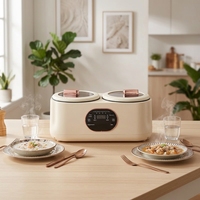 Cuisinière électrique multifonctionnelle à double cuve, marmite intelligente tout-en-un et cuiseur à riz pour la cuisine domestique