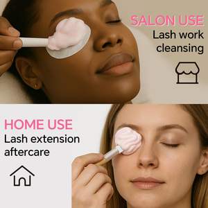 Оптовый набор для наращивания ресниц: веганский пенный шампунь-мусс для очистки ресниц с логотипом на заказ, 60 мл, 100 мл - Product Image 5