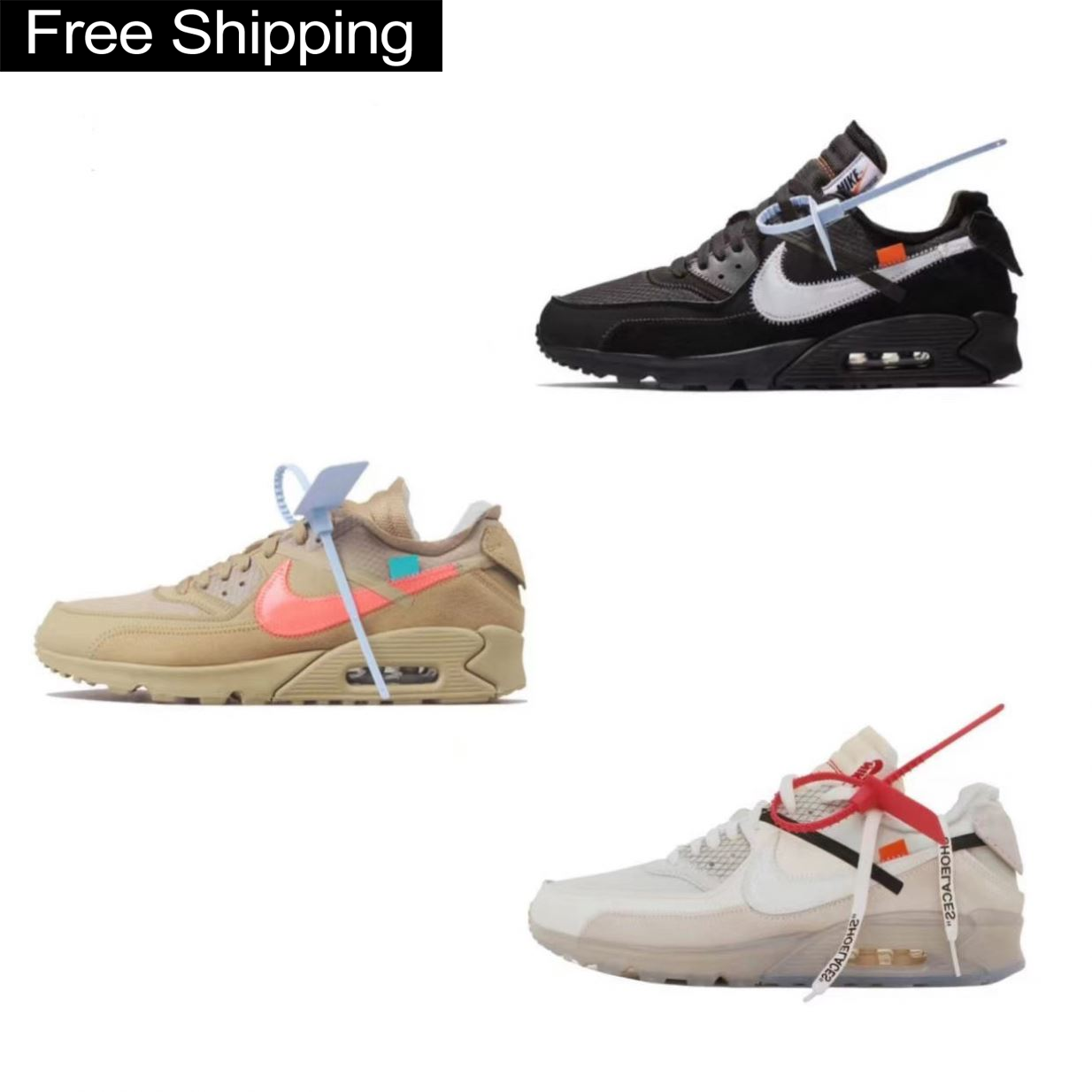Free Shipping Nike Air Max 90 Retro Morna Man'S Casual Shoes Sneakers Walking Style Running sport shoes for women