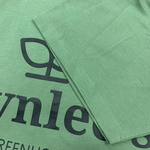 Camiseta de fitness de entrenamiento elástica de ajuste holgado que absorbe la humedad con serigrafía personalizada de alta calidad, camiseta de trabajo de color sólido para hombre - Product Image 6