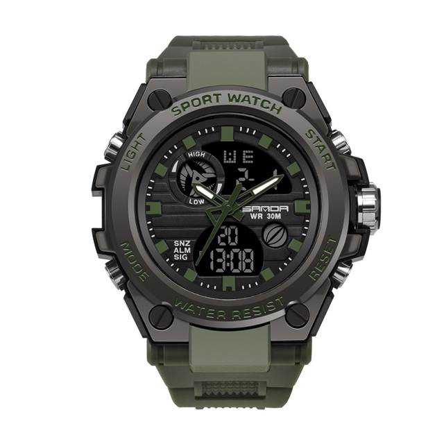 SANDA 739 Brand Men Digital Watch Shock Sports Watches Fashion Waterproof Electronic Wristwatch Mens 2024