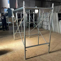 Échafaudage mobile en acier Q235B en forme de H, conforme à la norme EN12811, pour la construction - Système d'assemblage rapide