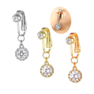 Mode Corps Bijoux Clip sur Nombril Anneau <span class=keywords><strong>Faux</strong></span> <span class=keywords><strong>Ventre</strong></span> <span class=keywords><strong>Piercing</strong></span> pour Femmes Non <span class=keywords><strong>Piercing</strong></span> Sexy Nombril Bijoux - Product Image 1