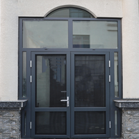 Puerta Abatible de Aluminio con Rotura de Puente Térmico, Alta Seguridad, Aislamiento Térmico, Puerta de Balcón, Herrajes Giesse, Certificación CE