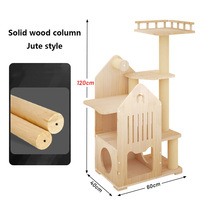 Arbre à chat multifonctionnel et maison pour chat, fabrication directe usine, OEM ODM