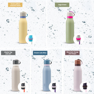 Vente flash : Gobelets en acier inoxydable portables de grande capacité (18 oz/24 oz) de la série Macaron Color pour les activités de plein air - Product Image 4
