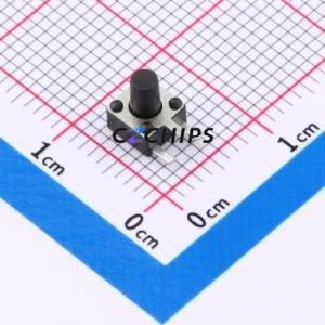 HX TS4560B3J 250gf Tactile Switch Bent Lead Through Hole-3P,4.5x4.5mm Single Pole Single Throw Round Button 2.5N - Product Image 1