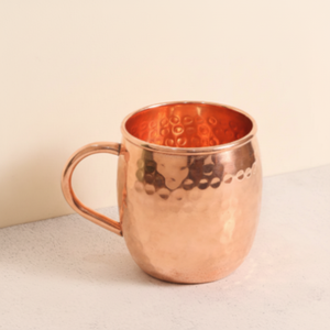 Pichet en cuivre pur 100% Drinkware Martelé Moscow Mule Pur Bière Cuivre Tasses Fabriqué en Inde - Product Image 1