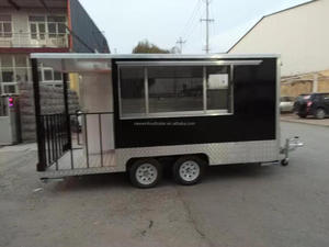2023 New Design Outdoor Custom Fully Equipped <strong>BBQ</strong> Mobile Food Truck <strong>Trailer</strong> Food <strong>Trailer</strong> with Porch for <strong>Smoker</strong> - Product Image 5