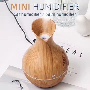 Portable Wood Grain Air Humidifier Cool Mist <strong>Mini</strong> Aroma Essential <strong>Oil</strong> <strong>Diffuser</strong> Usb <strong>Mini</strong> H2o Air Humidifier - Product Image 4