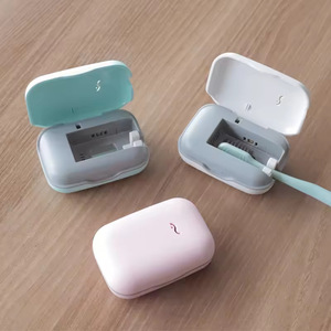 Uvc Toothbrush Sterilizer Mini Wall Mounted Smart With Uv Light For Oral Hygiene White Blue Pink Green Color Options - Product Image 4