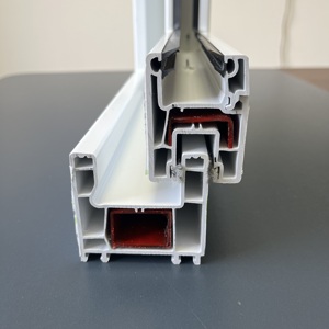 Profil <span class=keywords><strong>PVC</strong></span> de style européen série de fenêtres à battant coulissantes meilleur prix 58/60/65/80/88/110mm profils Upvc utilisation de bâtiment en plastique - Product Image 3