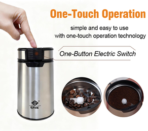 <span class=keywords><strong>Molinillo</strong></span> <span class=keywords><strong>de</strong></span> <span class=keywords><strong>Café</strong></span> Eléctrico Automático <span class=keywords><strong>de</strong></span> Acero Inoxidable para Uso en el Hogar y la Oficina, Máquina para Moler Especias y Granos <span class=keywords><strong>de</strong></span> Espresso - Product Image 3