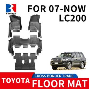 พรมปูพื้นรถยนต์ TPE สำหรับ Toyota Land Cruiser LC200 ปี 2007-2021 พวงมาลัยซ้าย ชุดเต็ม - Product Image 2