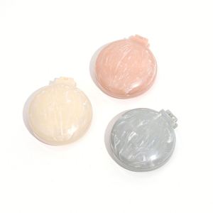 New Marble Folding <b>Mirror</b> Comb Portable Classic Style Massage Hair Comb with <b>Plastic</b> Handle - Product Image 3