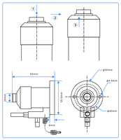 MISHI setters automatiques sondes outil capteur cnc z axe hauteur setter outil setter capteur cnc sonde outil utilisation pour le travail du bois routeur