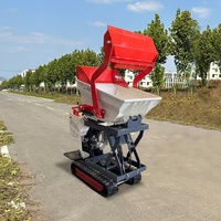 TOSH Benzin Selbst laden der Garten Farm Wheel 4x4 Track 300kg 500kg Tracked Crawler Mini Dumper Truck